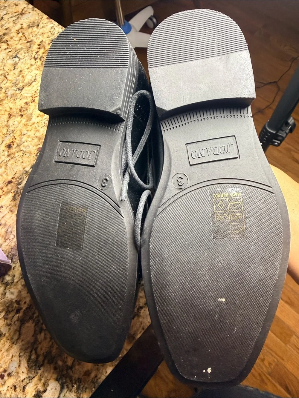Kids Black Dress Shoes with Memory Foam Insole size 3